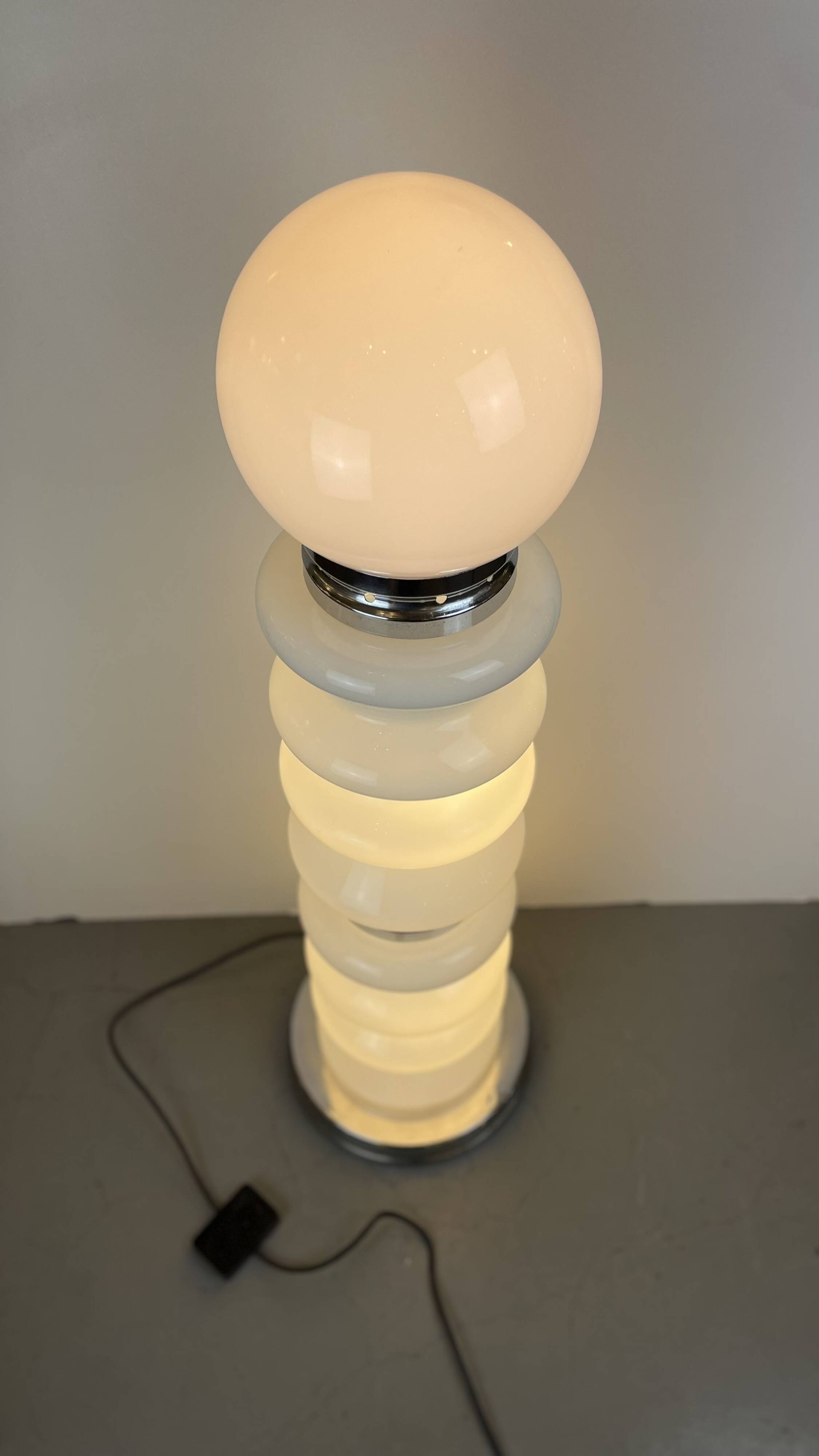 Lampadaire Murano dans le style de Calo Nason pour Mazzega, années 1970