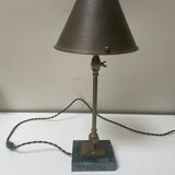 Articulated brass lamp