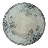Lebacqz and Bouchart plate fruit model in earthenware of Saint Amand