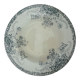Lebacqz and Bouchart plate fruit model in earthenware of Saint Amand