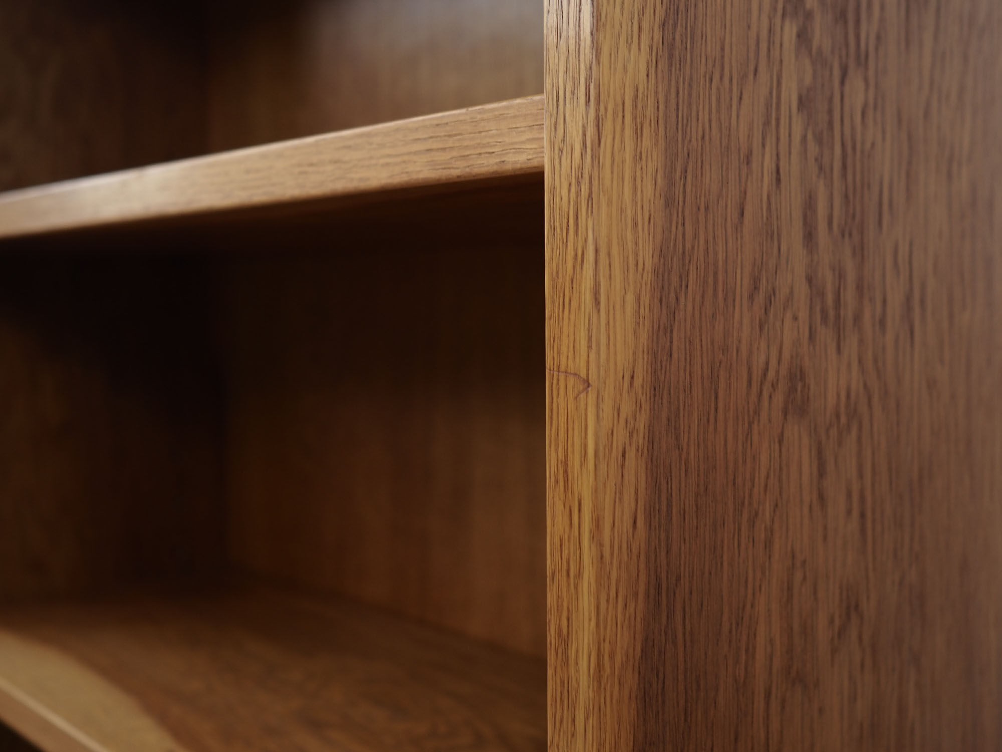 Oak bookcase, 70's, Danish design, production: Denmark