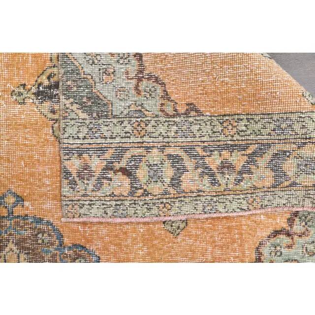 1960s Turkish Hand-Knotted Oriental Runner Rug 100x385