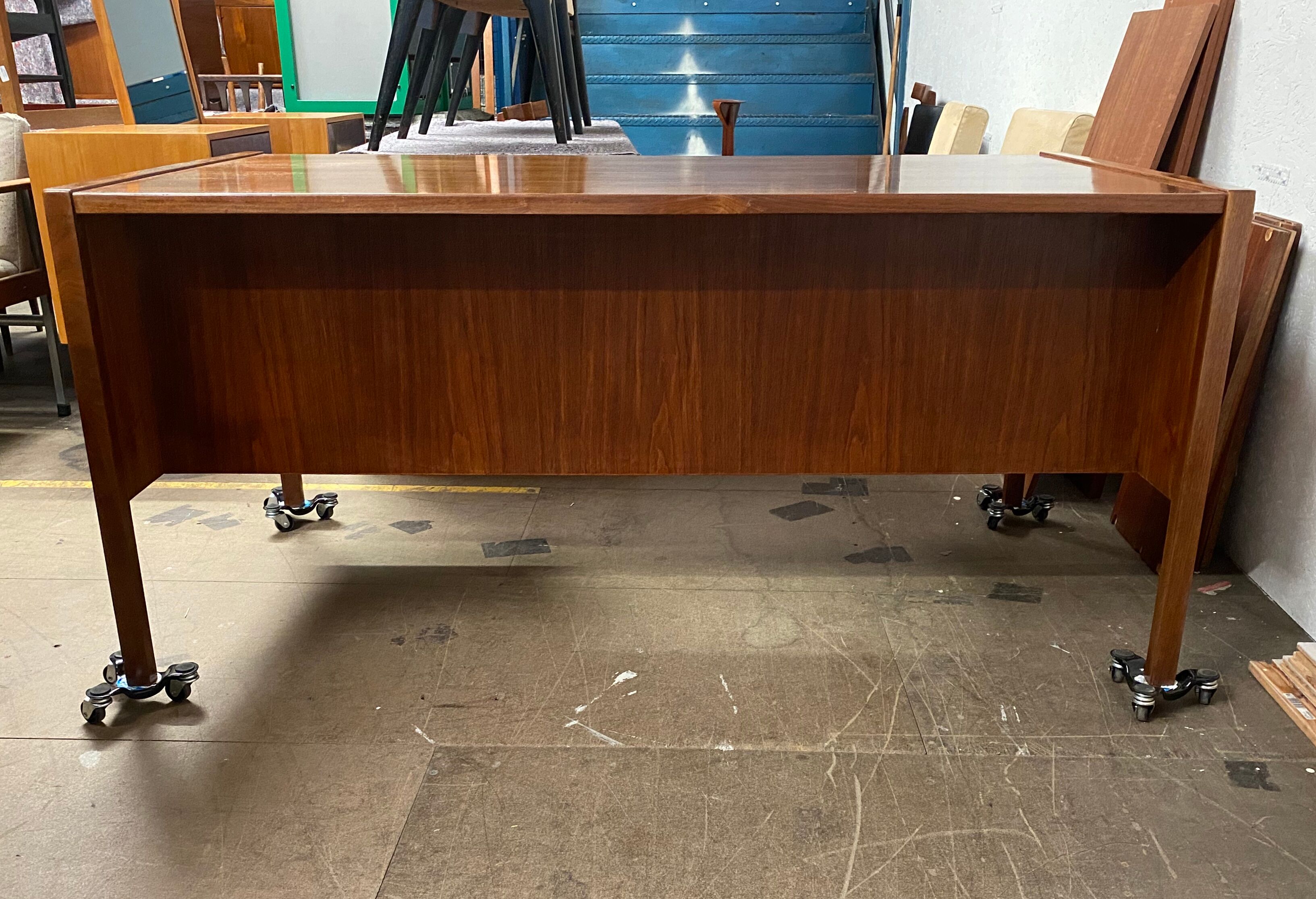 1960s American walnut desk by Jens Risom