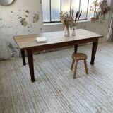 Solid oak farmhouse table 185cm