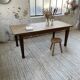 Solid oak farmhouse table 185cm