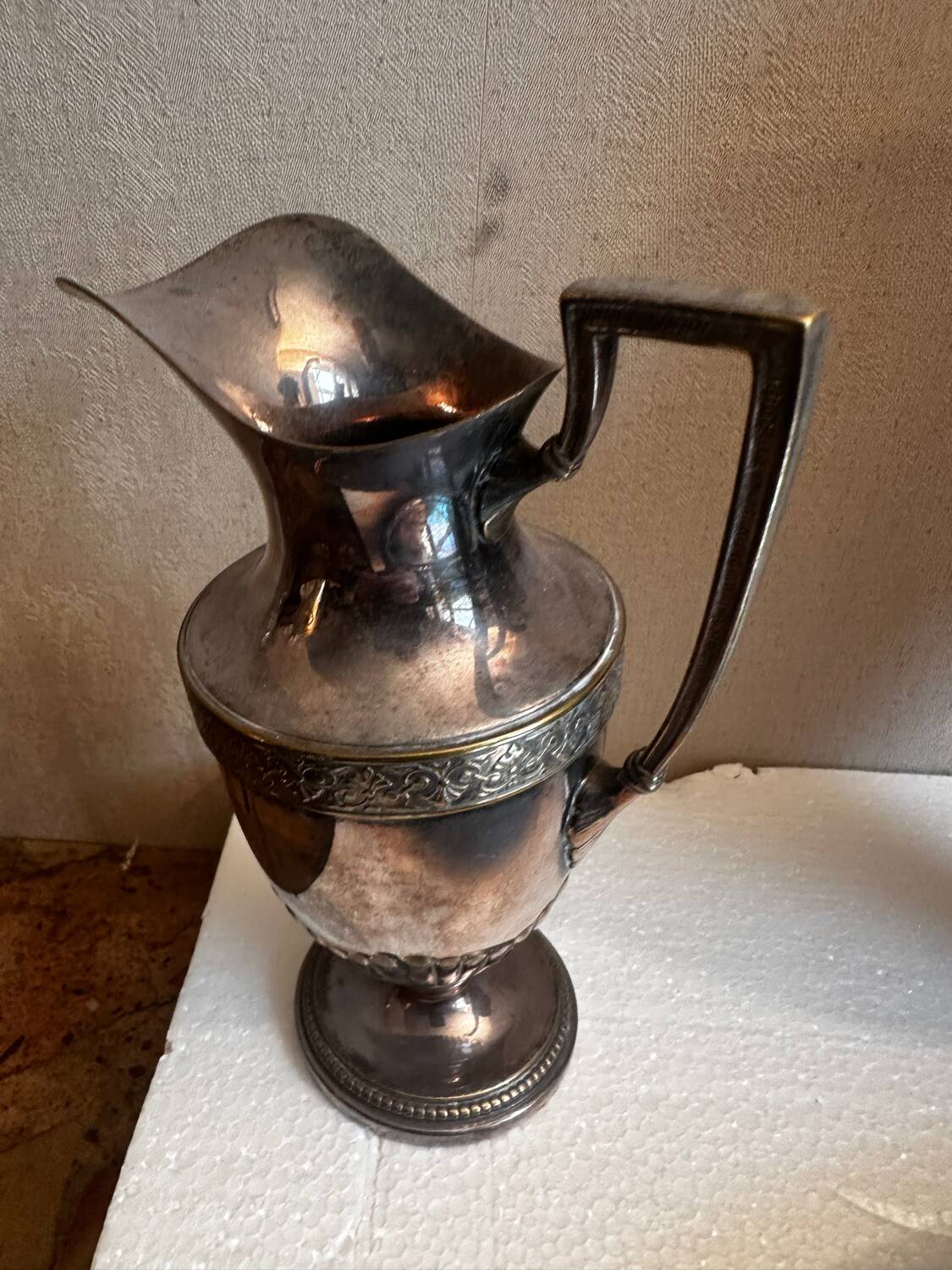 WMF antique silver-plated tea and coffee service AS Alpacca + tray – deb