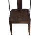 Vintage industrial iron chair from the 60s Italy
