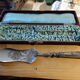 Filled silver pie shovel