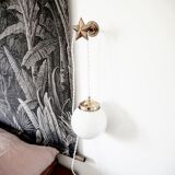 White opaline pendant lamp