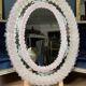 Oval Venice mirror from the 50s in Murano glass