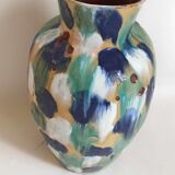 Glazed terracotta floor vase