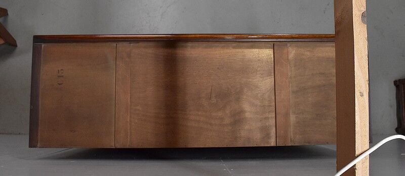 Wardrobe, walnut and mahogany, art deco - 1930 / 1940