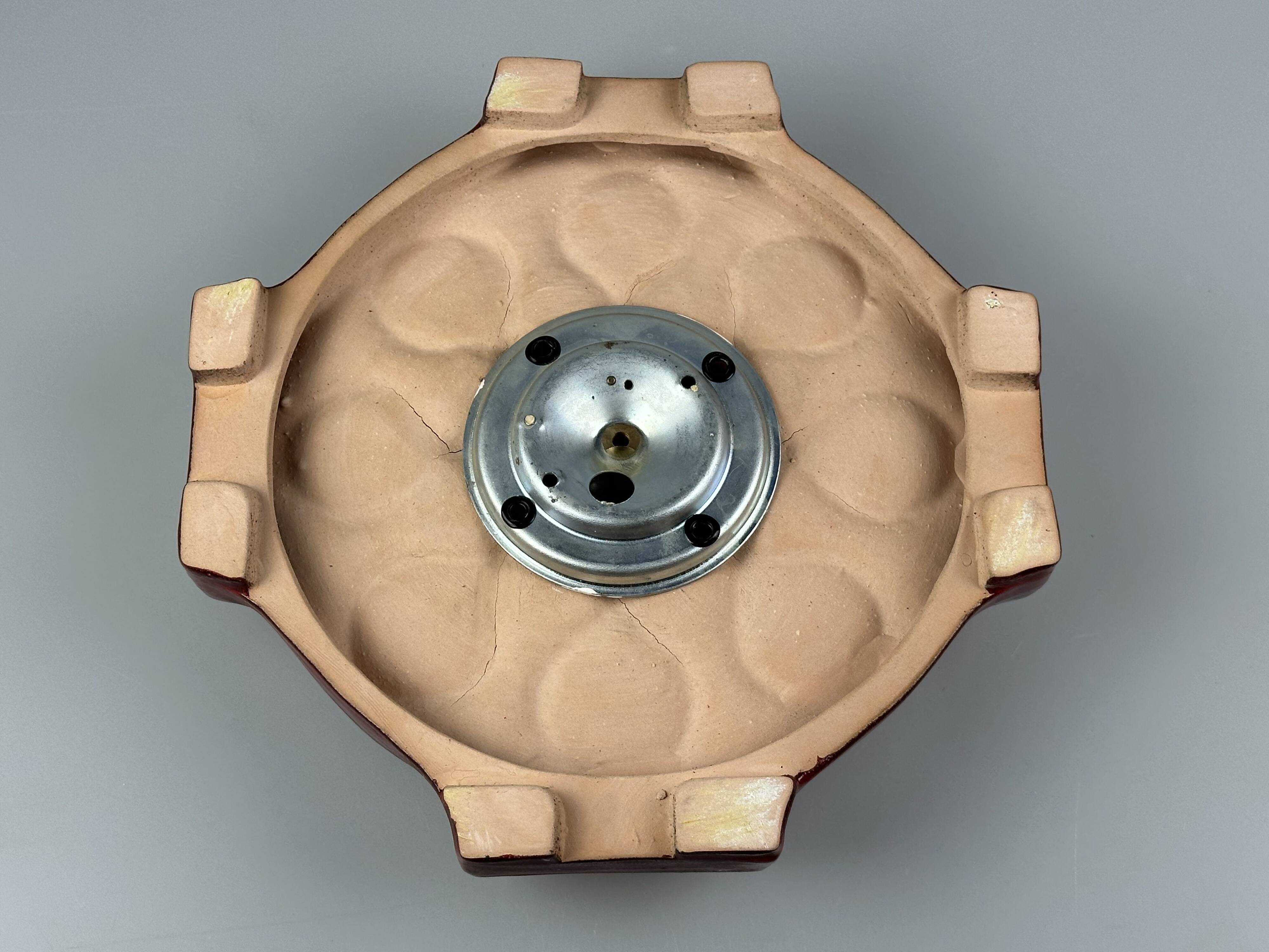 1960s/1970s Ceramic Wall Sconce, Mid-Century Space Age Design