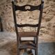 Chaise escabeau de bibliothèque ancienne – Chaise métamorphique en hêtre, France, début 1900