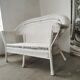 Wicker bench, rattan