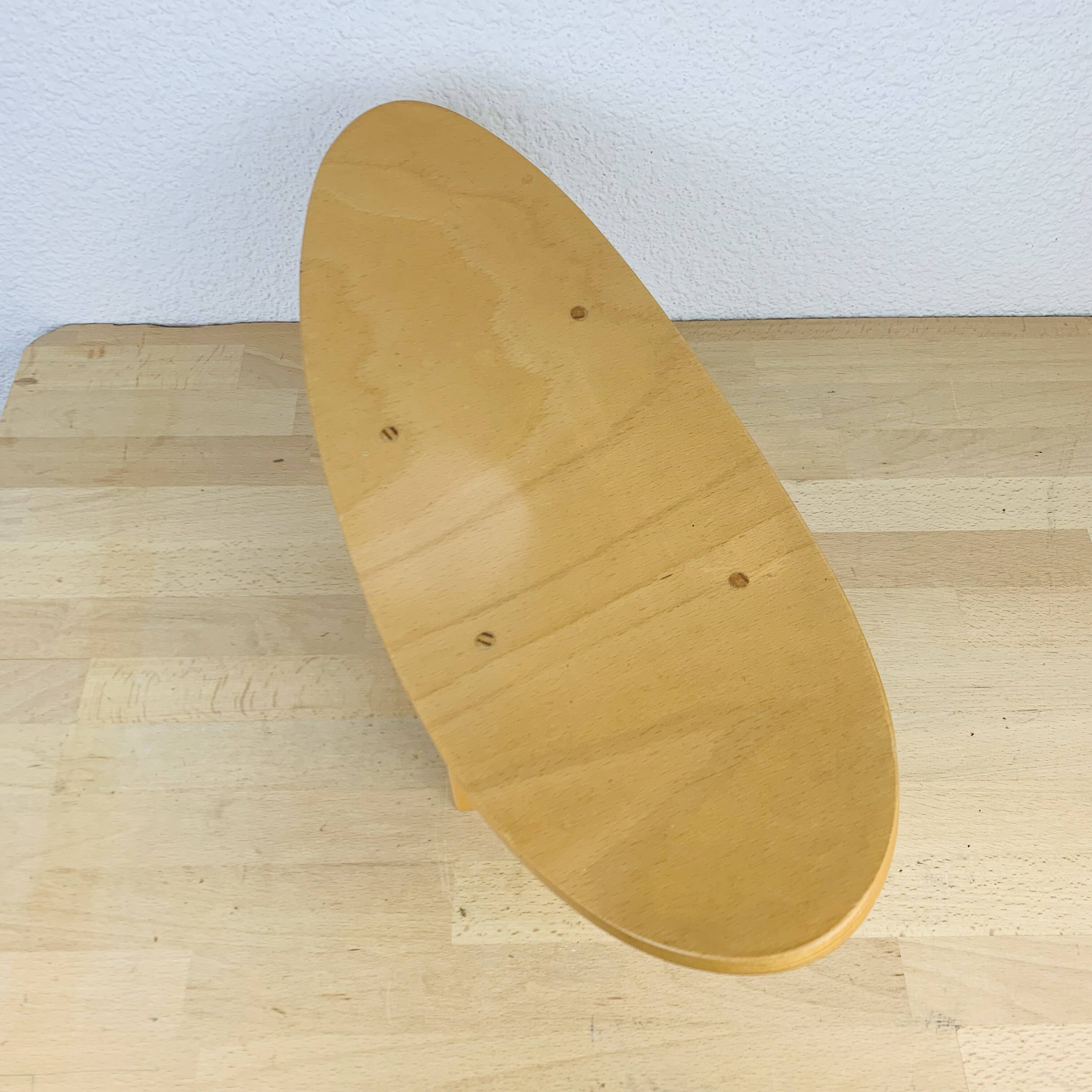 Wooden meditation stool