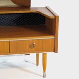 Mid century design dressing table in teak with stylish legs, 1960s