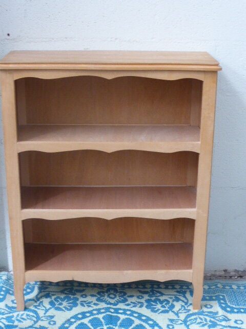 Bibus, small library, vintage raw wood 1960/70