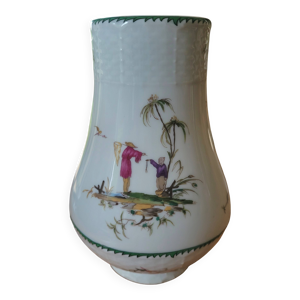 Vase en porcelaine décor