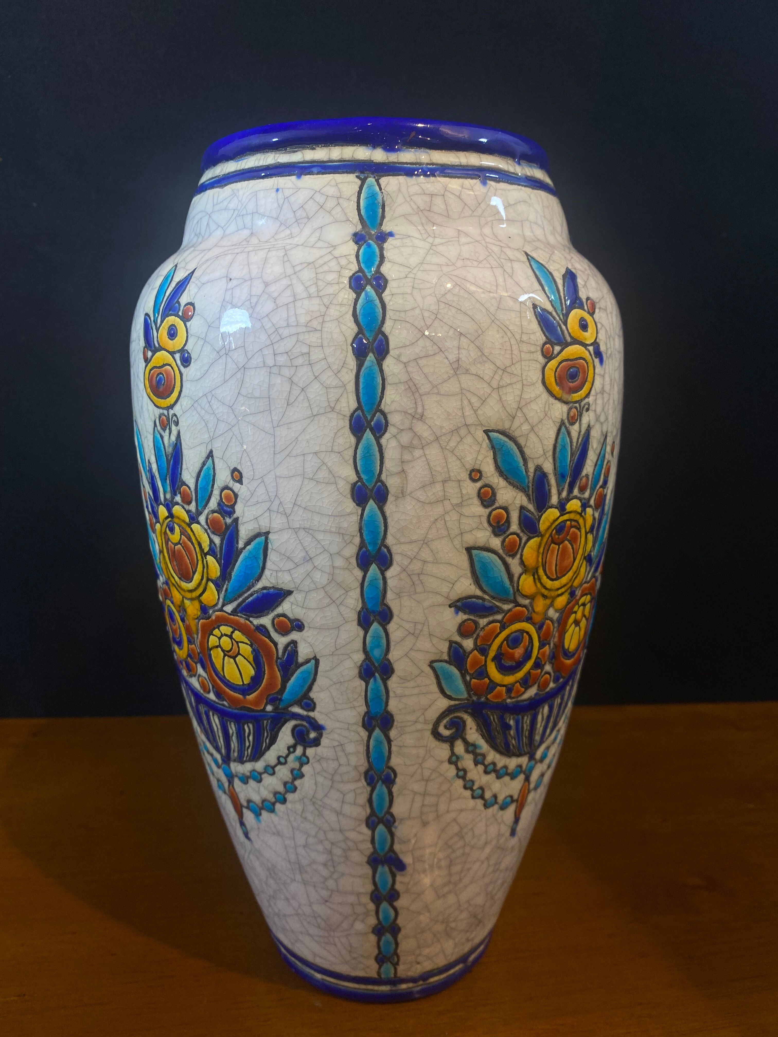 Boch Vase Keramis Brothers, D.944