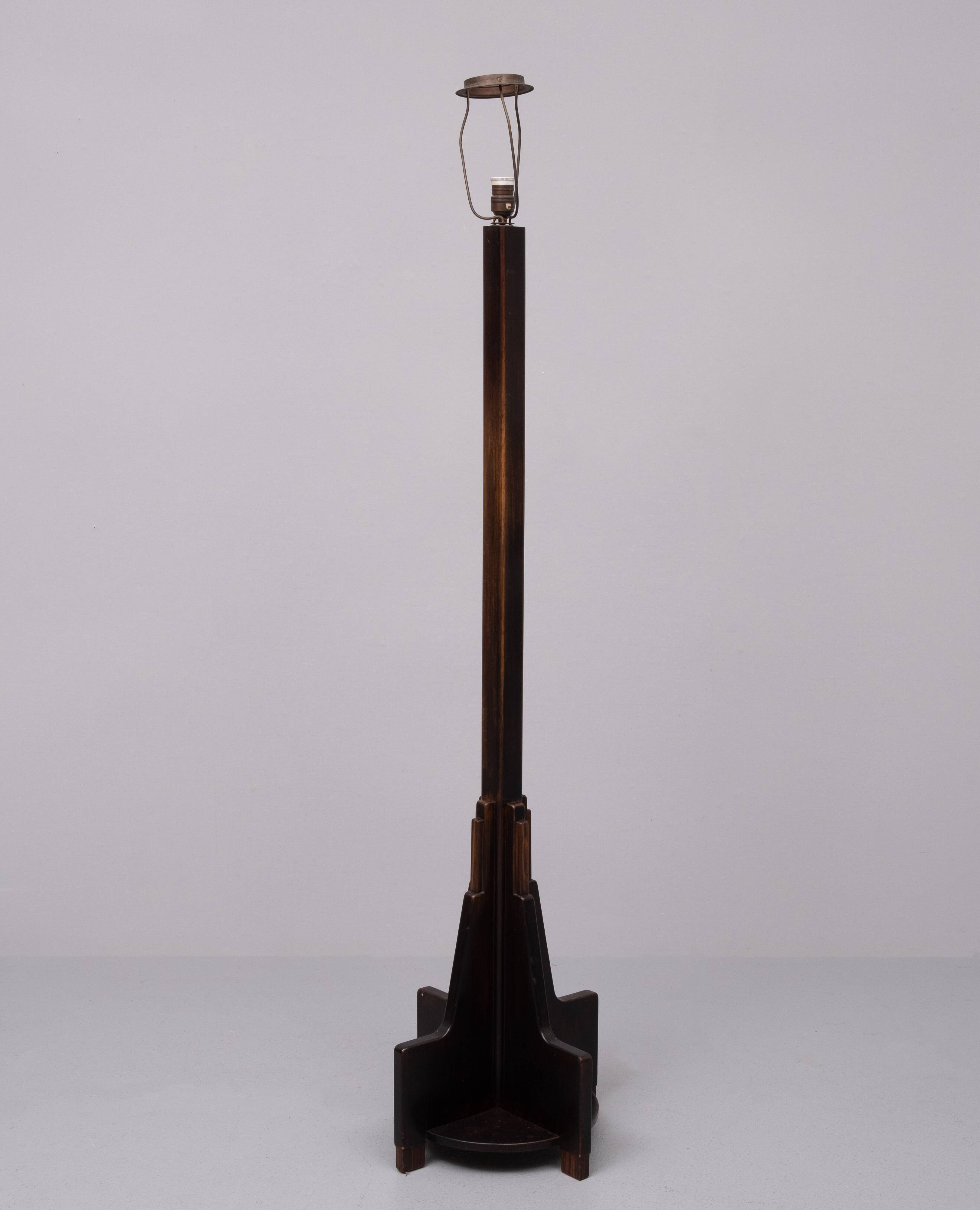 Dutch Art Deco Amsterdam School Floor Lamp 1920/30s