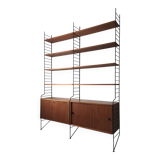 Scandinavian bookcase shelves Nisse String 1960s