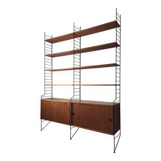 bibliothèque  étagères scandinave Nisse String Année 60