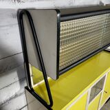 Yellow vintage kitchen furniture in Formica