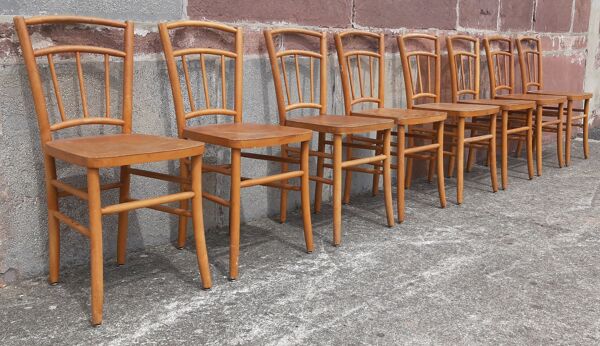 Chaises bistrot (Lot de 8 chaises)