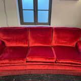 1970s velvet sofa