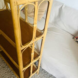 Rattan bookcase