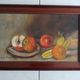 Old still life painting of fruits signed oil on canvas