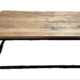 Table basse bois style industriel