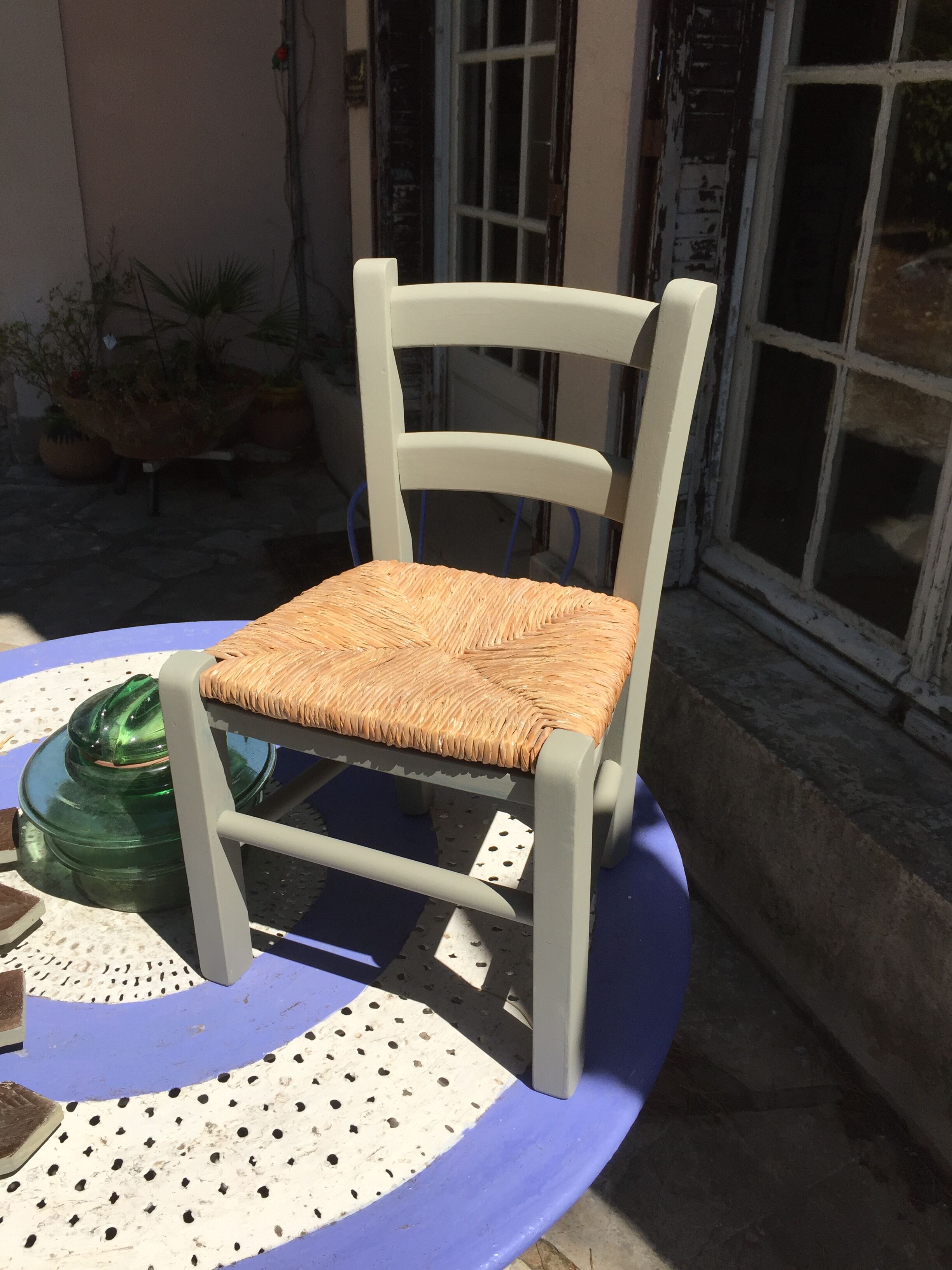Vintage kiddie wooden chair