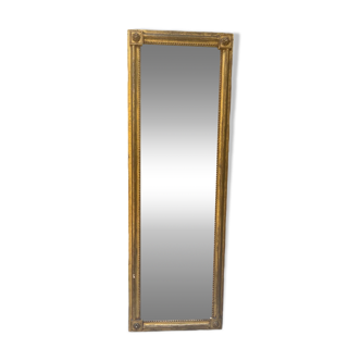 Carved wood mirror