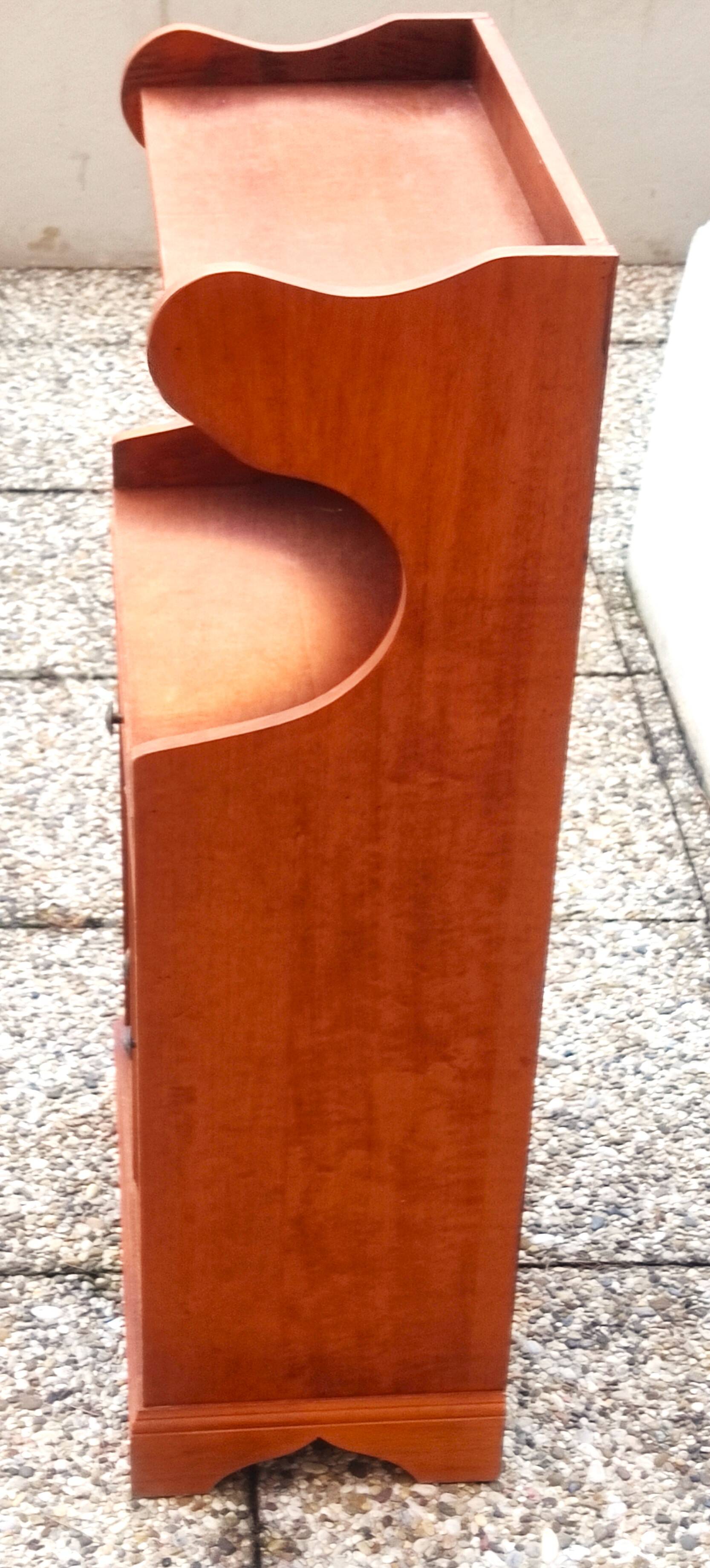 Cherry wood bedside table, Louis-Philippe style