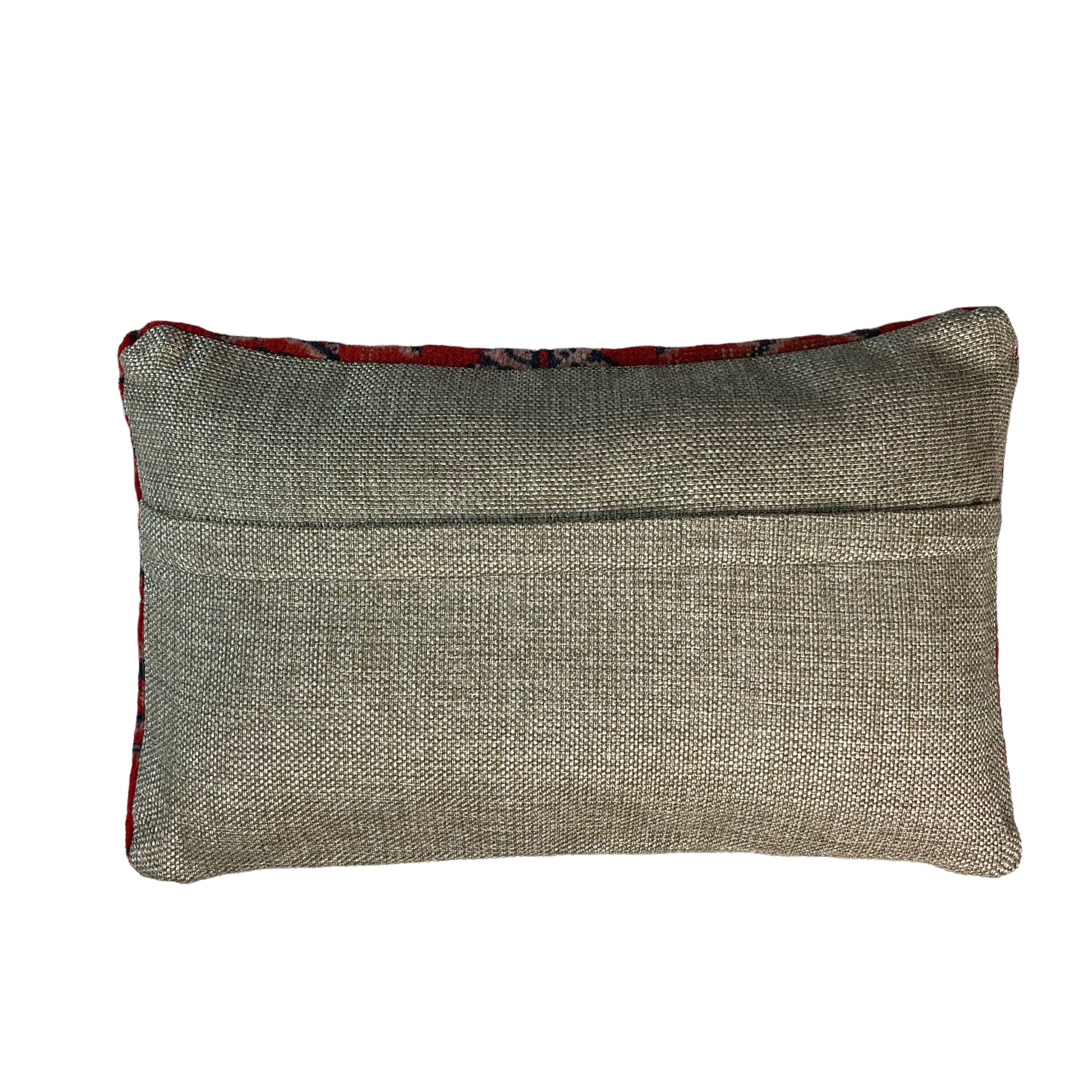 Vintage turkish rug cushion cover, 30 x 50 cm