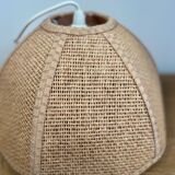 Vintage raffia pendant light