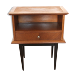 Vintage wooden bedside table