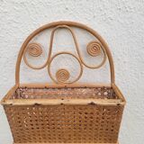 Rattan mail rack and canning