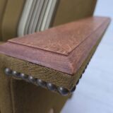 1970s, Danish 3-seater sofa, furniture wool, solid oak wood.