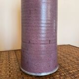 Christian Deville purple stoneware vase