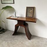 Art Deco style console with mahogany marquetry