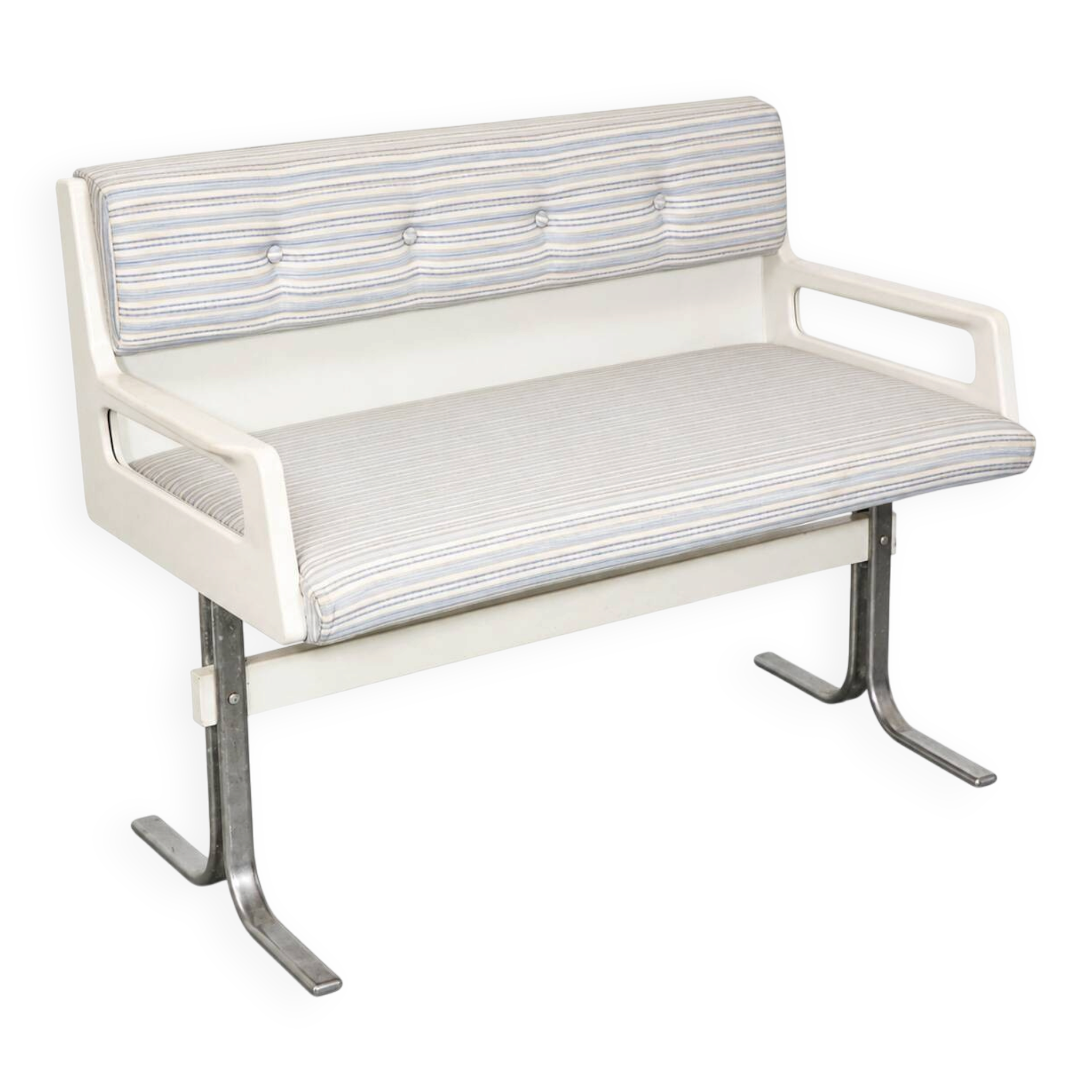Vintage Space Age bench from the 1970s