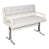 Banc vintage de l'ère spatiale des années 1970