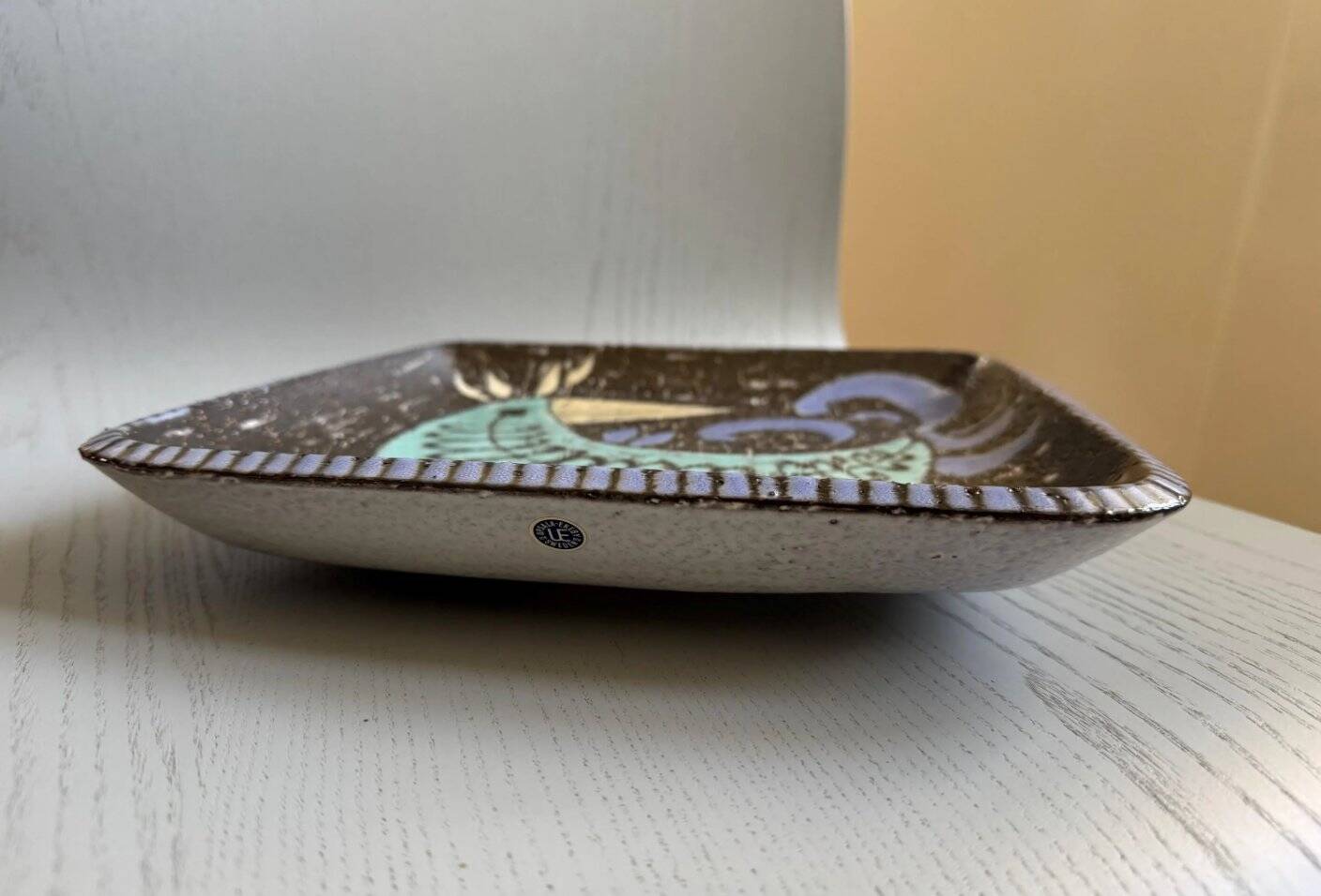 Bird bowl by Mari Simmulson for Upsala Ekeby, Sweden, 1960s