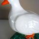 Glazed ceramic bird, signed Vallauris with bright colors