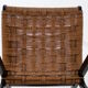 Fauteuil et son ottoman en corde tressée