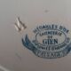 2 antique Gien earthenware plates, "Landscapes" decoration