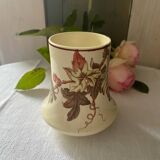 Petit vase en faïence polychrome KG Lunéville ancien
